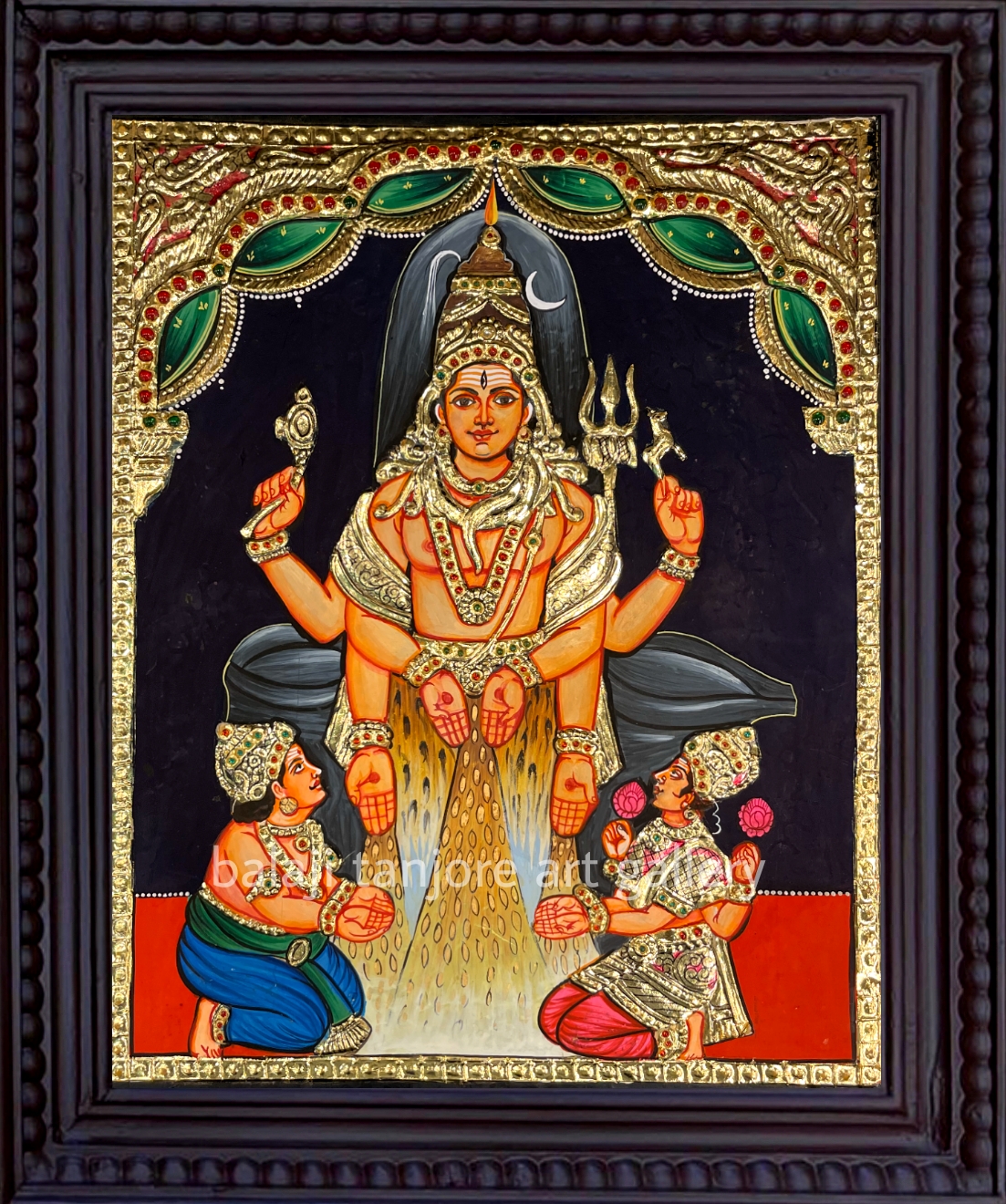 swarna kesava bhairavar tanjore painting