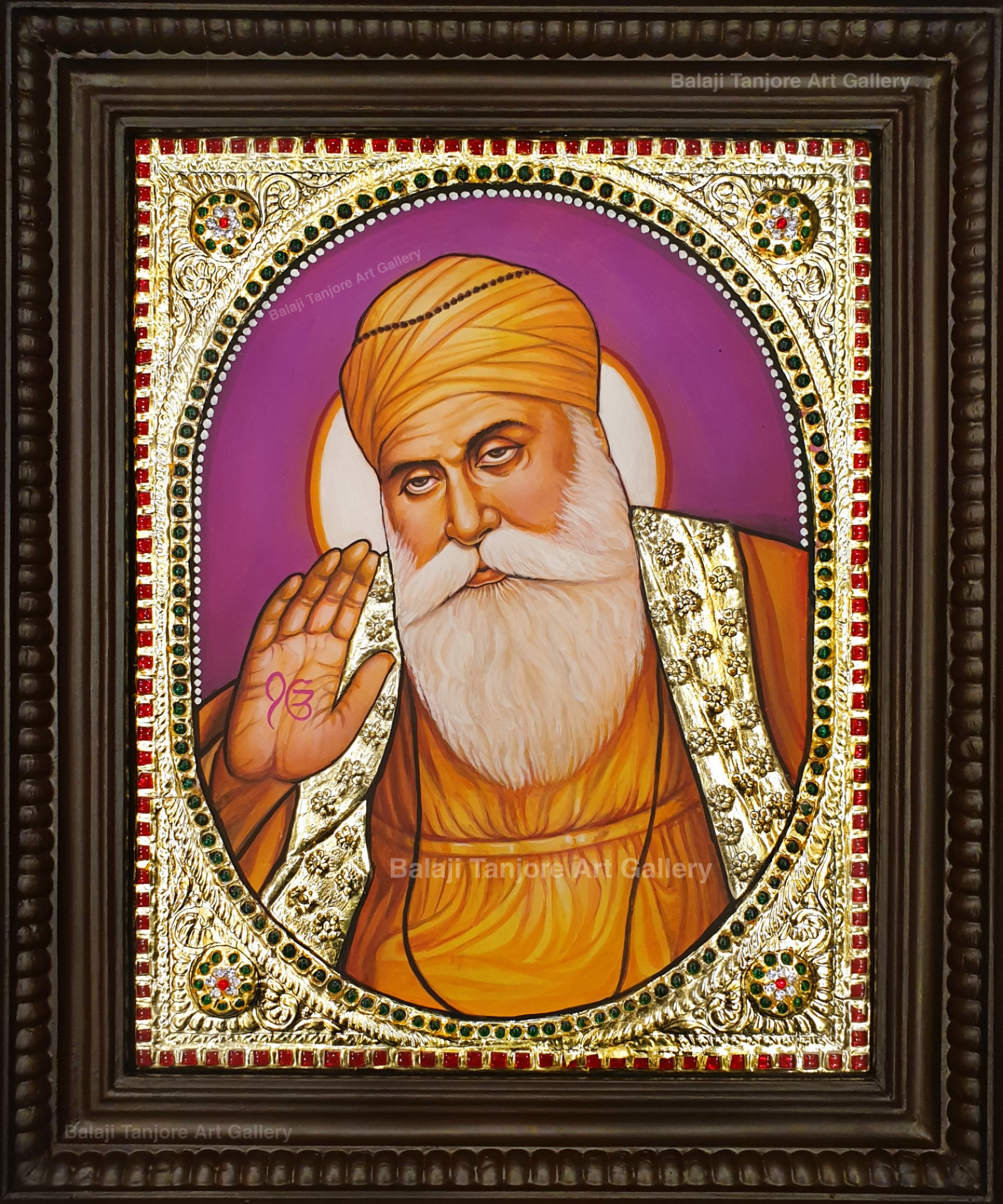 Guru Nanak Tanjore Paintings - Balaji Tanjore Art Gallery