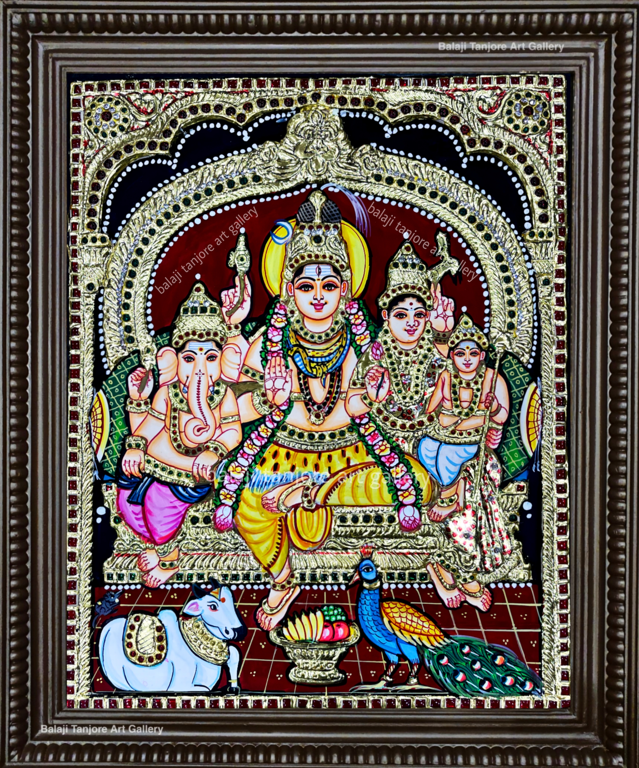 Buy Shivan Family Tanjore Painting Online